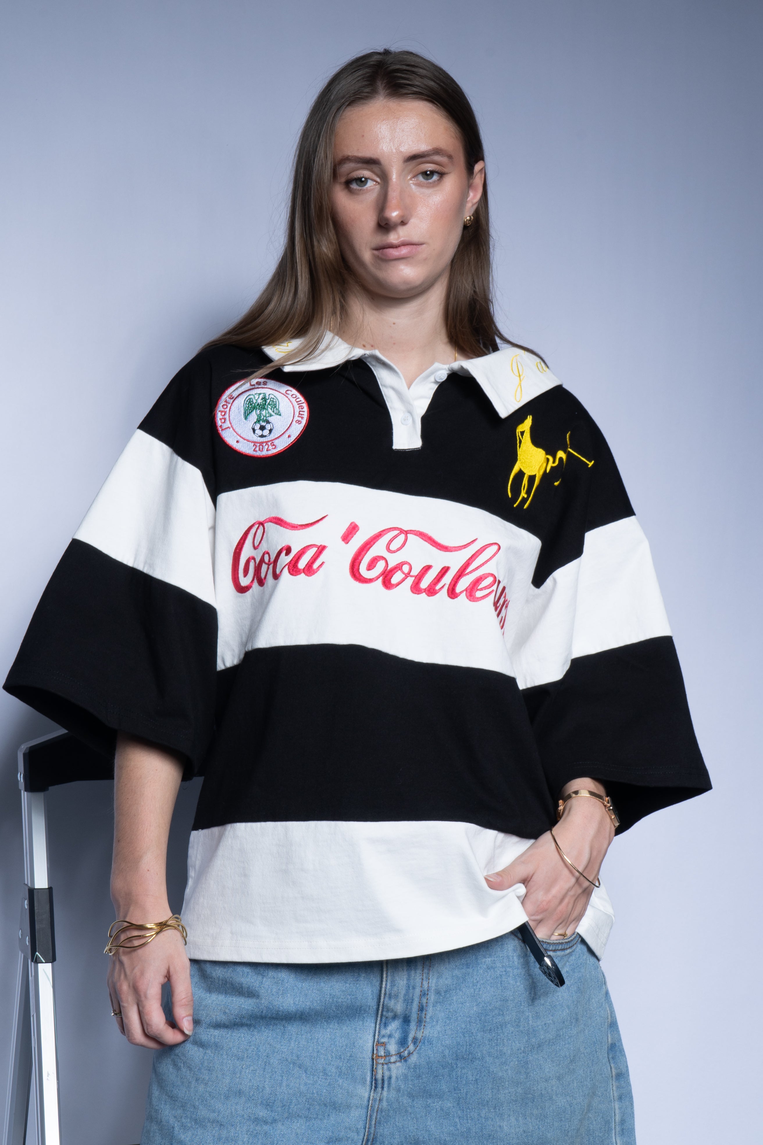 “NOT POLO” BLACK RUGBY POLO(V2)