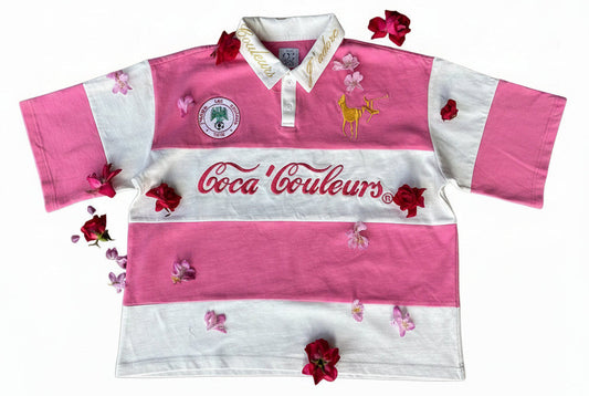 “NOT POLO” PINK RUGBY POLO(V3)